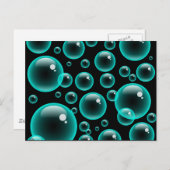 Türkisblasen Postkarte (Vorne/Hinten)