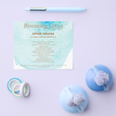 Türkisblau Abstrakte Farbe Flyer (Einzeln)