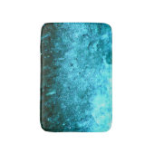 Türkisblau Abstrakte Textur Badematte (Vorderseite Vertikal)