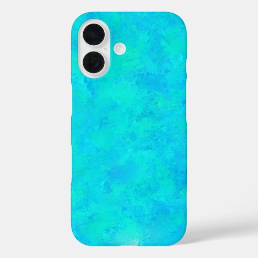 Türkisblau Abstraktes Muster Case-Mate iPhone Hülle (Rückseite)