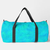 Türkisblau Abstraktes Muster Duffle Bag (Vorderseite)