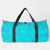 Türkisblau Abstraktes Muster Duffle Bag (Rückseite)