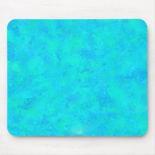 Türkisblau Abstraktes Muster Mousepad (Vorne)