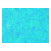 Türkisblau Abstraktes Muster Tischdecke (Vorderseite (Horizontal))