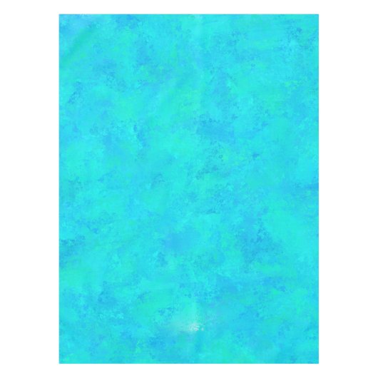 Türkisblau Abstraktes Muster Tischdecke (Vorderseite)