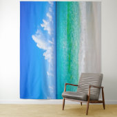 Türkisblau am tropischen Strand Wandteppich (Beispiel)