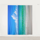 Türkisblau am tropischen Strand Wandteppich (Vorderseite)