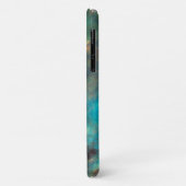 Türkisblau-Aquanebel iPhone Case-Mate iPhone Hülle (Hinten/Links)