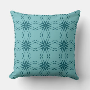 Türkisblau, cool, trendige Blume Kissen