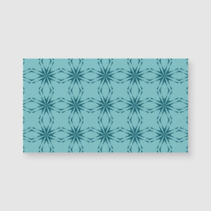 Türkisblau, cool, trendige Blume Magnetkarte