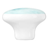 Türkisblau-Fachgriff, Tür wissen Keramikknauf (Seitenansicht)