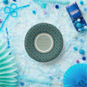 Türkisblau floral Accented Pappteller (Party)