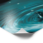 Türkisblau Fotodruck (Ecke)