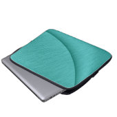 Türkisblau gegrillt Delight Laptopschutzhülle (Vorne Knopf)