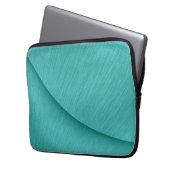 Türkisblau gegrillt Delight Laptopschutzhülle (Vorderseite Links)