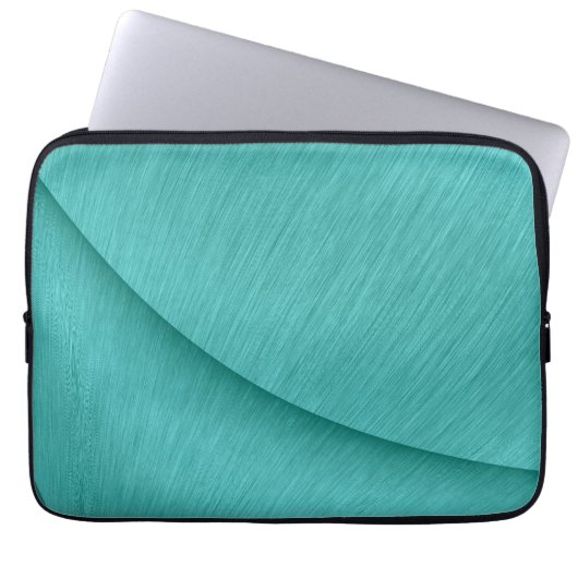 Türkisblau gegrillt Delight Laptopschutzhülle (Vorderseite)