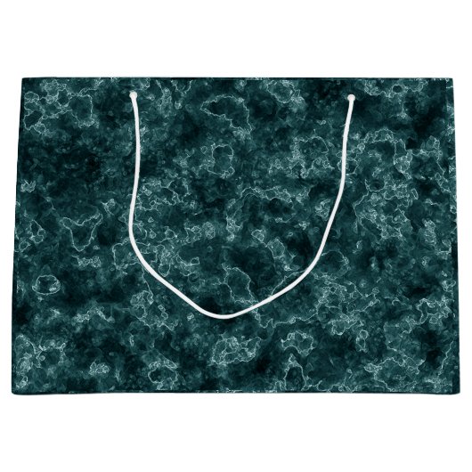 Türkisblau Große Geschenktüte (Vorderseite)