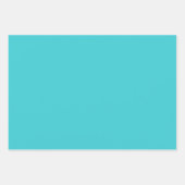 Türkisblau, hellgrün, heiß rosa Maximal Geschenkpapier Set (Vorderseite)