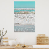 Türkisblau Himmelssee Poster (Küche)