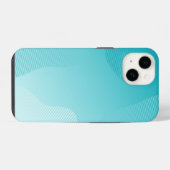 Türkisblau iPhone hülle (Rückseite (Horizontal))