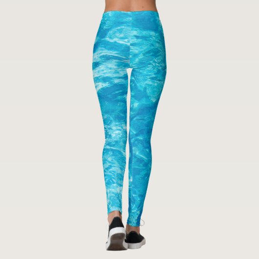 Türkisblau Leggings (Rückseite)