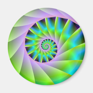 Türkisblau Lilac und grüner Spiralmagnet Magnet