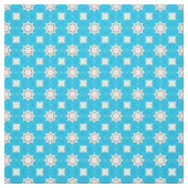 Türkisblau mit geometrischem Muster Stoff (Muster)