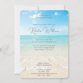 Türkisblau Ozean Ein Paradies Brautparty Einladung (Vorderseite)