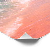 Türkisblau Poster (Ecke)