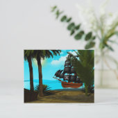 Türkisblau Postkarte (Stehend Vorderseite)