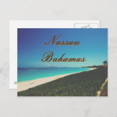 Türkisblau Postkarte (Vorne/Hinten)