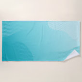 Türkisblau Strandtuch (Vorderseite)