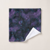 Türkisblau und Amethyststein Badhandtuch Set (Waschlappen)
