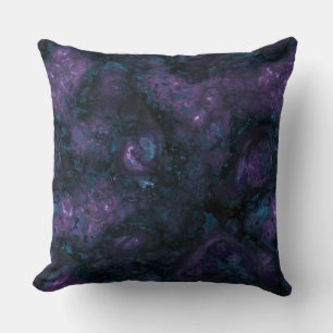 Türkisblau und Amethyststein Kissen