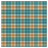 Türkisblau und Gelb Tartan Kariert Stoff (Nahaufnahme)