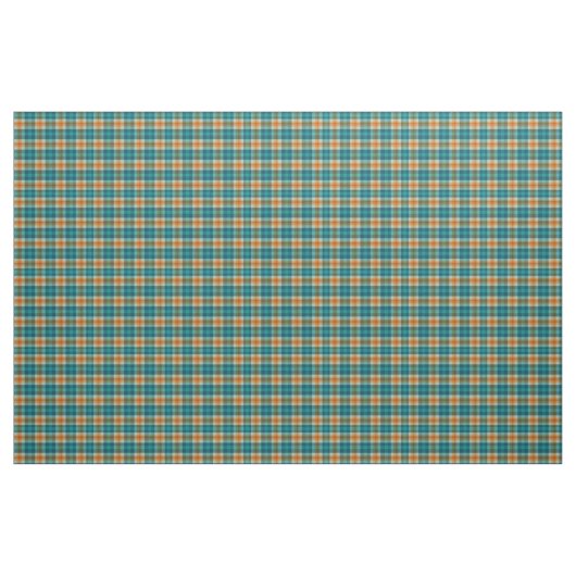 Türkisblau und Gelb Tartan Kariert Stoff (Fat Quarter (45,7 x 55,9 cm))