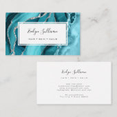 Türkisblau Visitenkarte (Vorne/Hinten)