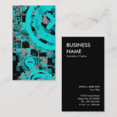 Türkisblau Visitenkarte (Vorne/Hinten)