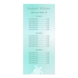 Türkisblau Weiße türkische Küste Werbekarte