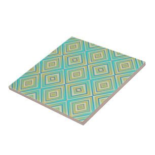 Türkisblaue Alternative Diamantmuster Fliese