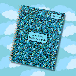 Türkisblaue Blätter Dream Big Sueña en Grande Planer