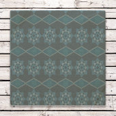 Türkisblaue Blätter Octagon und Diagonal Steinuntersetzer