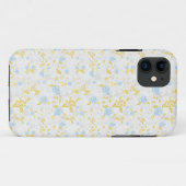 Türkisblaue Blume Nahtloses Muster Case-Mate iPhone Hülle (Rückseite (Horizontal))