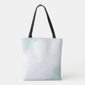 Türkisblaue Blumen Tasche (Rückseite)