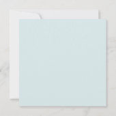 Türkisblaue Bow-Brautparty-Rezept-Karte (2) Mitteilungskarte (Rückseite)