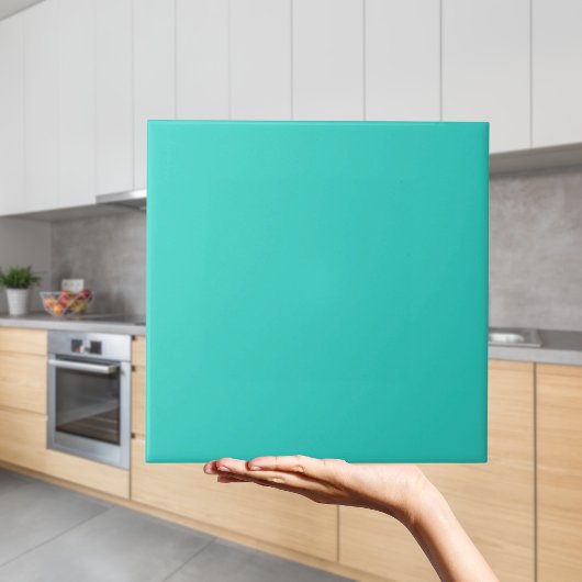 Türkisblaue Farbtafel Fliese