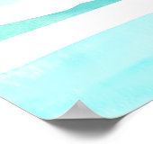 Türkisblaue, geheime Lagune Poster (Ecke)