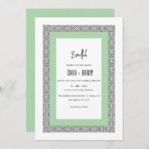 Türkisblaue geometrische Hochzeit