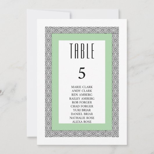 Türkisblaue geometrische Hochzeit Einladung (Vorderseite)