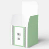 Türkisblaue geometrische Hochzeit Geschenkschachtel (Geöffnet)